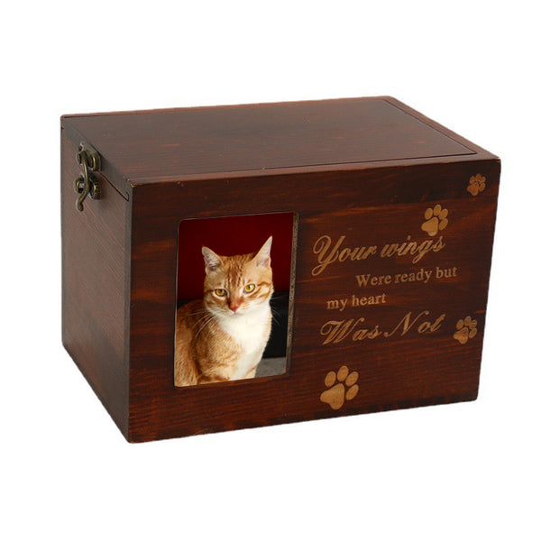 Wood Pet Cremation Urns Cat Dog Urn