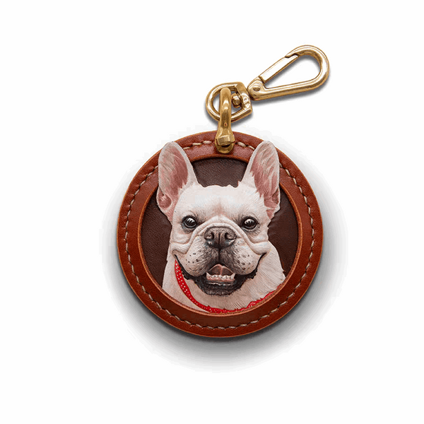 3D Pet Leather Pendant Dog memorial