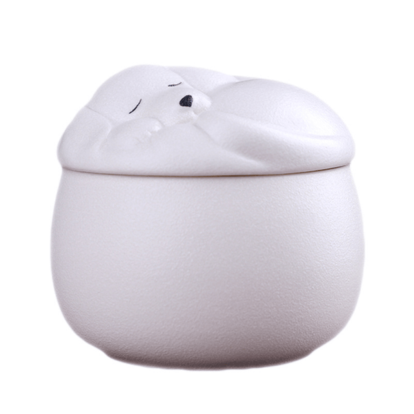 Sleeping Dog Ceramic Keepsake Urn
