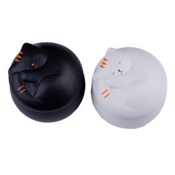Sleeping Cat Ceramic  Keepsake Urn