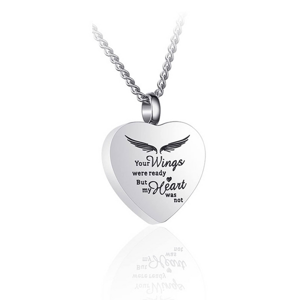 Bijou commémoratif pour cendres | Collier pendentif urne en forme de cœur | Cadeau personnalisé pour un proche disparu