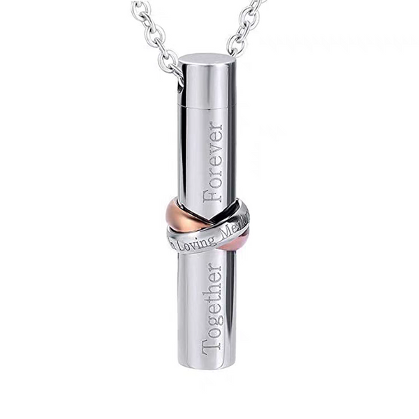 Memorial Jewelry For Ashes | Together Forever Necklace | Customizable Cremation Jewelry