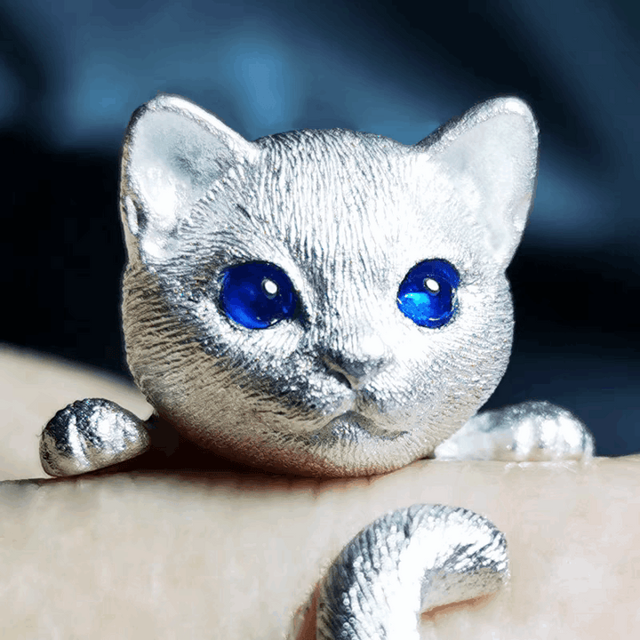 Cat 3D Pet Portrait Ring01