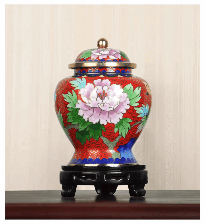 CHINA BEIJING Cloisonne Urns