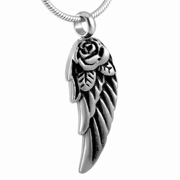 Angel Wings Titanium Steel Memorial Urn