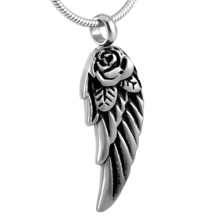 Angel Wings Titanium Steel Memorial Urn