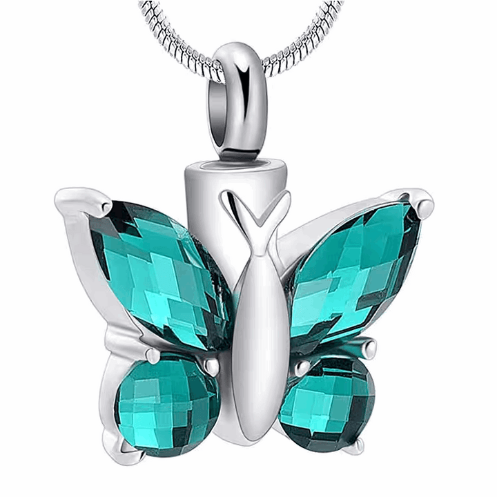 Butterfly Titanium Steel Memorial Urn