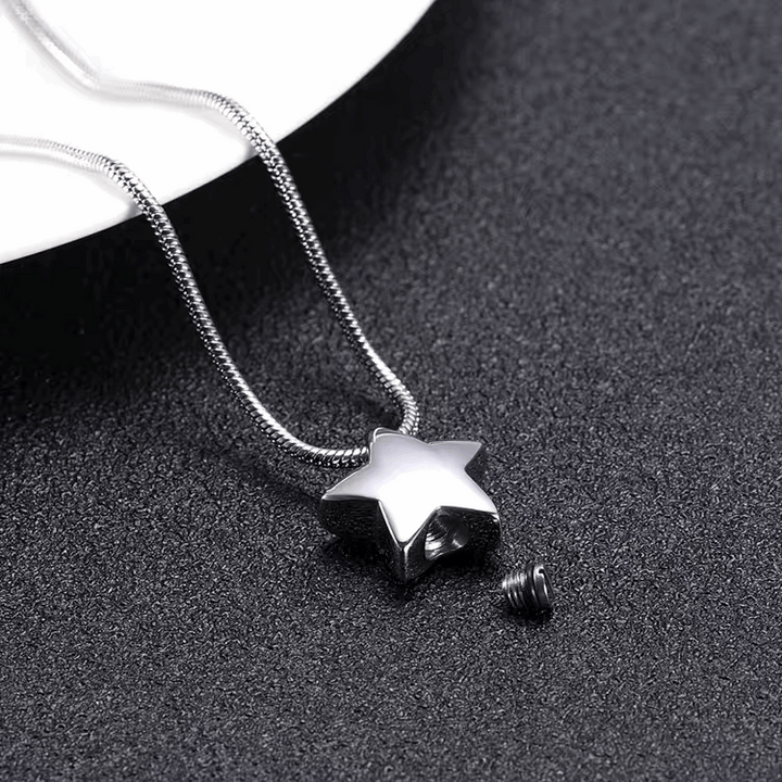 Pentagram Cremation Jewelry