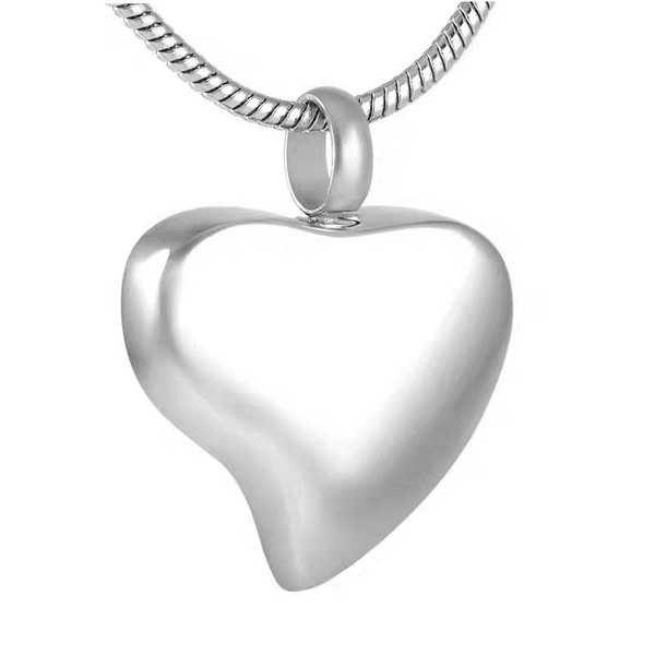 Memorial Jewelry For Ashes | Heart Cremation Urn Necklace | Memorial Gift For Your Loved One
