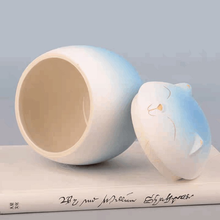 Large Gradient Color Cat Keepsake Urns