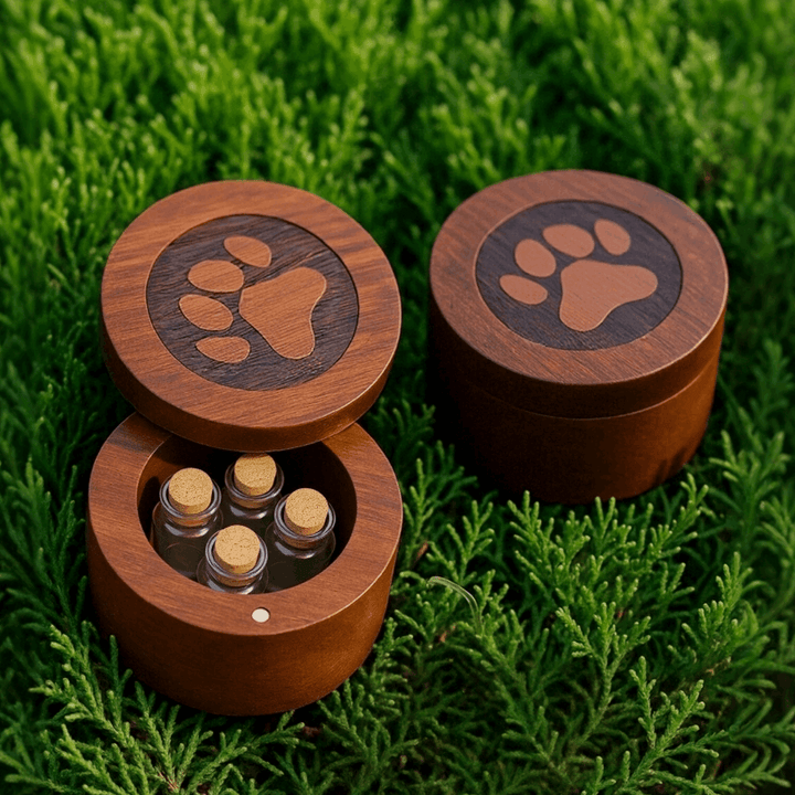 Pet Hair Storage Box | Paw Memorial Keepsake Urn
