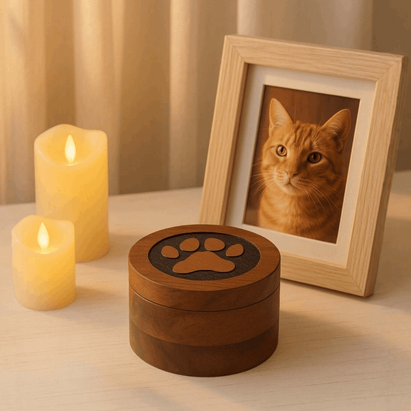 Pet Hair Storage Box | Paw Memorial Keepsake Urn