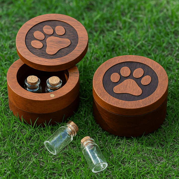 Pet Hair Storage Box | Paw Memorial Keepsake Urn