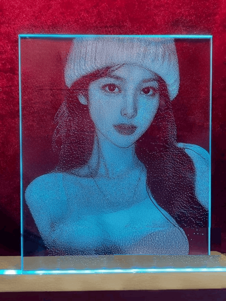 Portrait Glass Painting