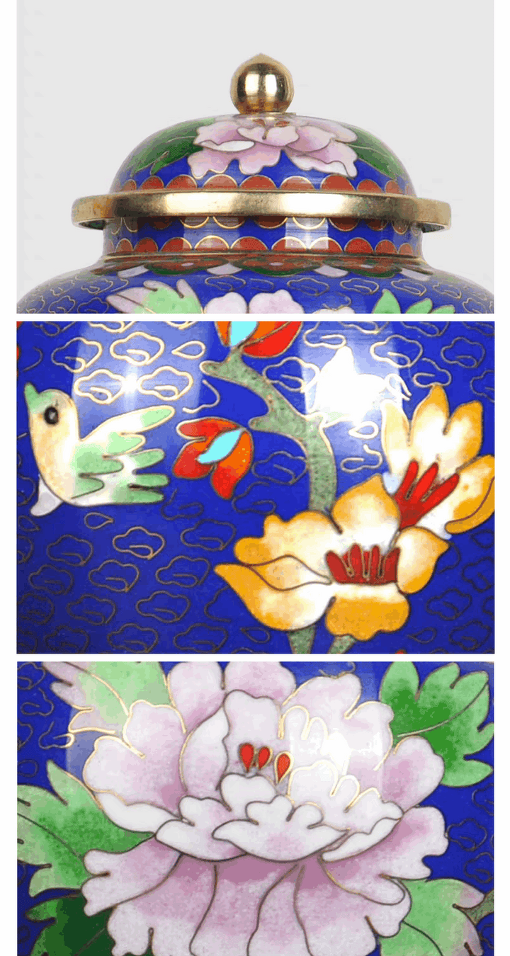 CHINA BEIJING Cloisonne Urns