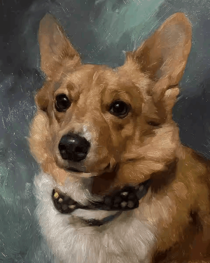 Pet oil painting