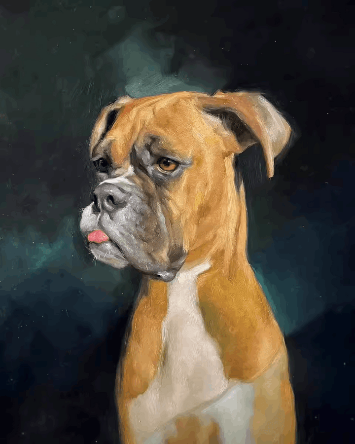 Pet oil painting