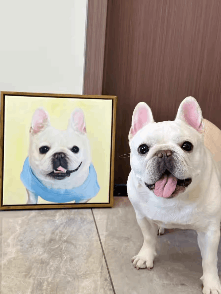 Pet portrait oil painting Dog  oil painting