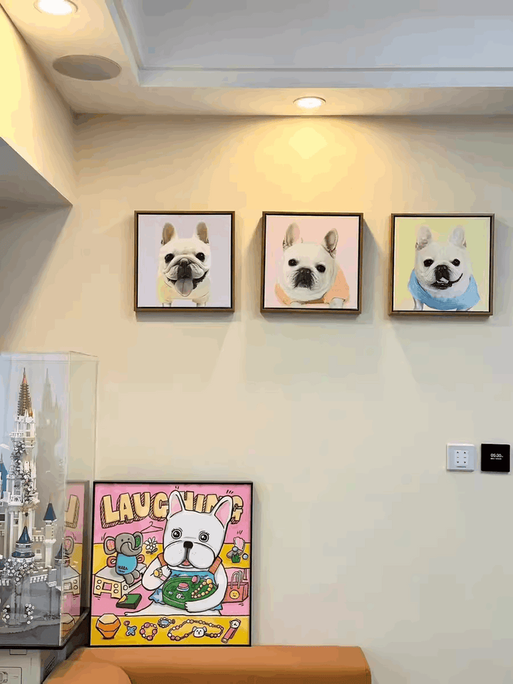 Pet portrait oil painting Dog  oil painting