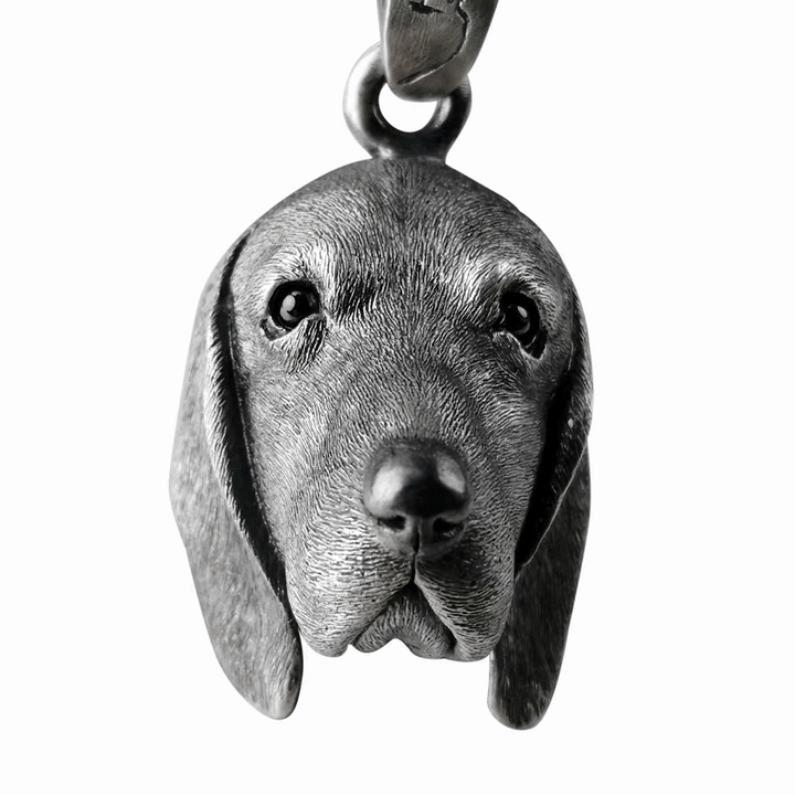 Basset Hound Silver Pet Pendant