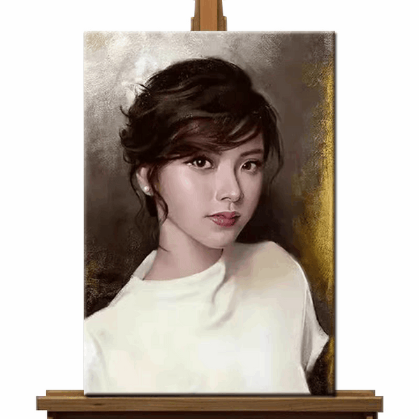Custom portrait oil painting