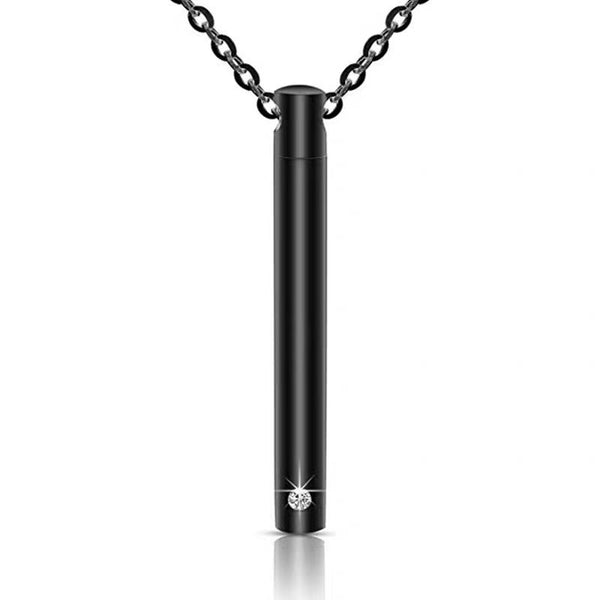 Memorial Jewelry For Ashes | Cylinder Cremation Jewelry | Custom Memorial Gift For Loss One