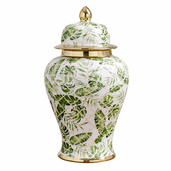 Green Leaf General’s Jar Urn| Companion Urns