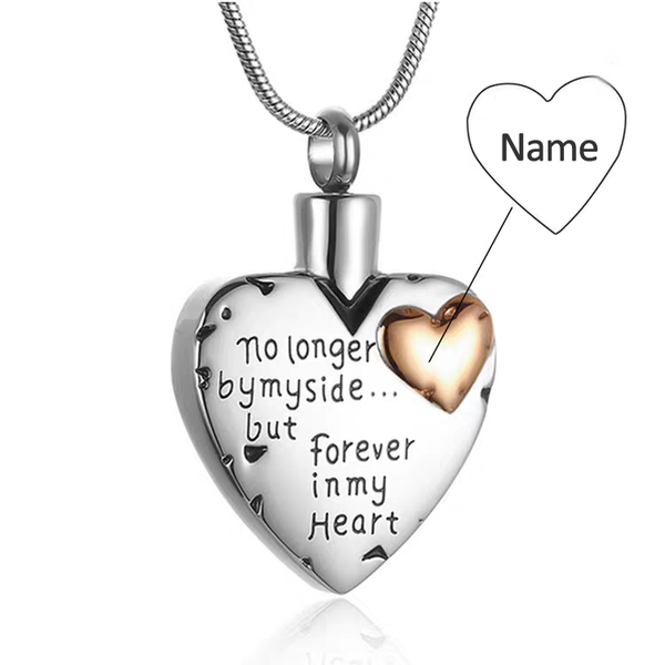 Memorial Jewelry For Ashes | Heart Cremation Urn Pendent | Custom Memorial Gift