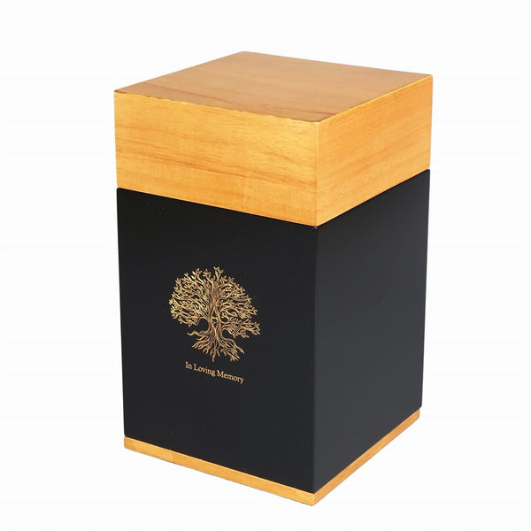 Custom Cremation Urn | The Life Tree Wood Urn | Funeral Urn | Decorative Memorial Urn
