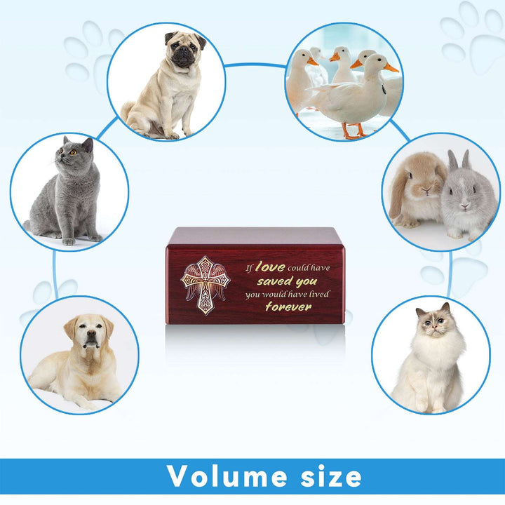 Wooden Pet Cremation Keepsake Urn