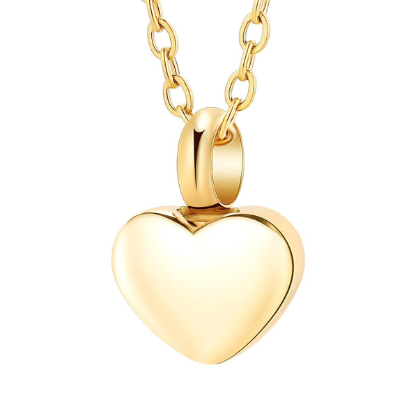 Memorial Jewelry For Ashes | Heart Cremation Necklace For Women | Custom Memorial Gift