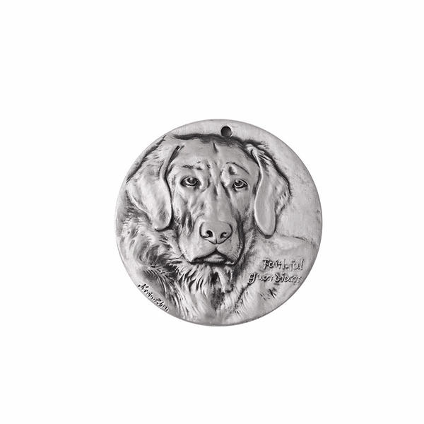 Sterling Silver Relief Pendant | Custom Pet Memorial Necklace