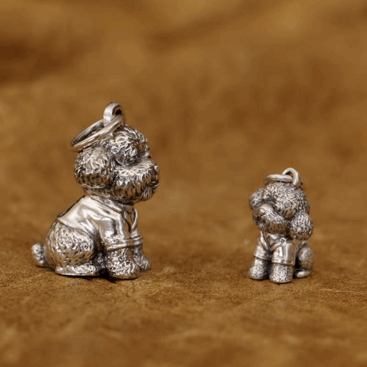 Teddy Dog Sterling Silver Pet Pendant