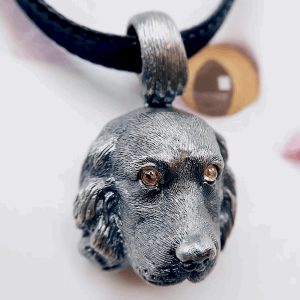 Cocker Spaniel Silver Pet Pendant