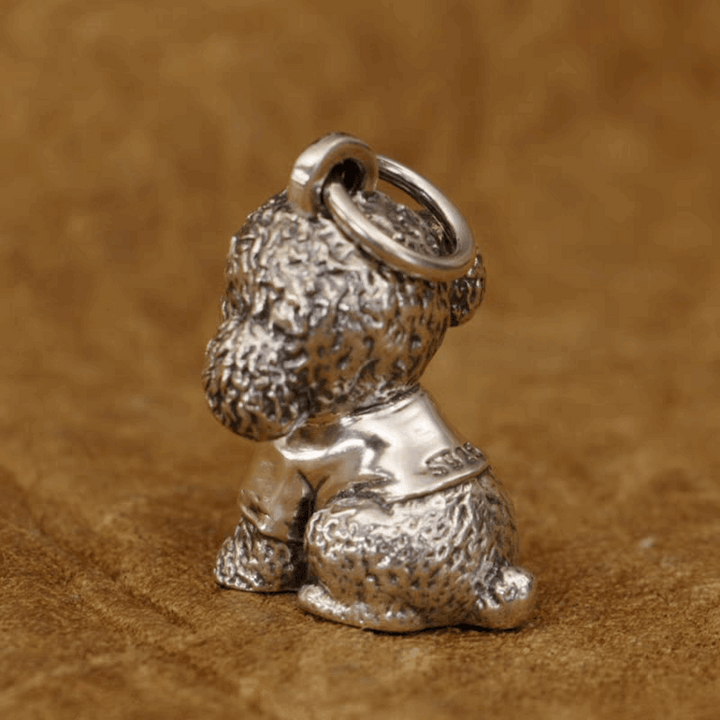 Teddy Dog Sterling Silver Pet Pendant