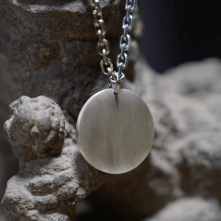 Sterling Silver Relief Pendant | Custom Pet Memorial Necklace